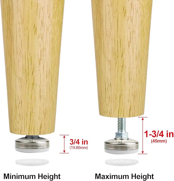 Heavy Duty Furniture Leveling Feet Adjustable Furniture Leg Levelers - Image 4