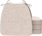 AAAAAcessories D-Shaped Chair Cushions, Machine-Washable Cover, Oatmeal Beige by AAAAAcessories