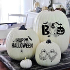 Halloween Stencils Skeleton Boo Ghost Stencil Reusable Halloween Stencils for Painting on Wood Sign Door Mats Fabrics DIY Crafts Decor