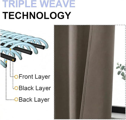 Simplebrand Ava Latte Blackout Curtains - Image 5