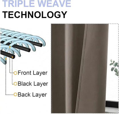 Simplebrand Ava Latte Blackout Curtains - Image 5