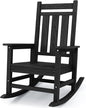 KINGYES Oversized Outdoor Rocking Chair, All-Weather Patio Rocking Chairs by KINGYES