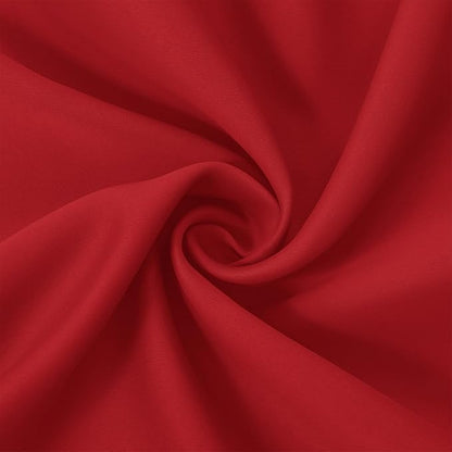 Blackout Curtains 52 x 95 inch/Bright Red Curtains Set of 2 Panels/Thermal - Image 5