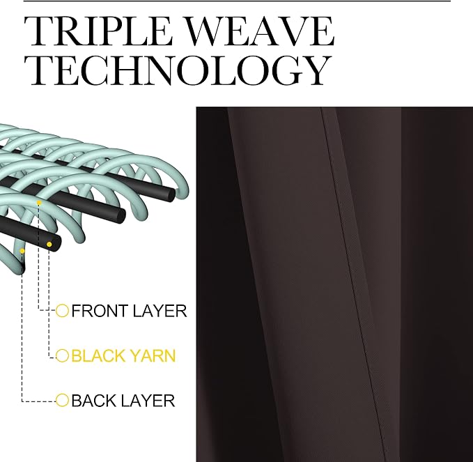 NICETOWN RV Blackout Curtains for Camper Windows, Toffee Brown, Short Blackout - Image 3