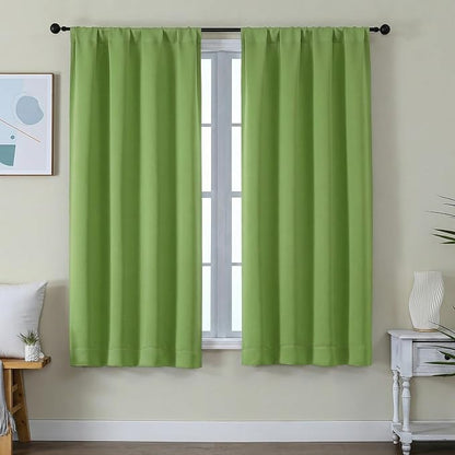 Simplebrand Ava Lime Blackout Curtains by Simplebrand