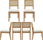 Westice Rattan Dining Chairs Set of 6, Farmhouse Natural Dining Room Chairs by ChairsforHomeLivingRoom