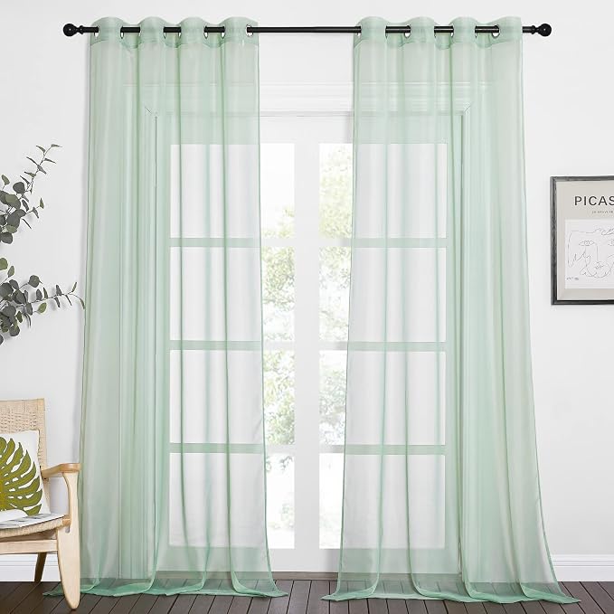 NICETOWN Sheer Curtains 96" Long by NICETOWN