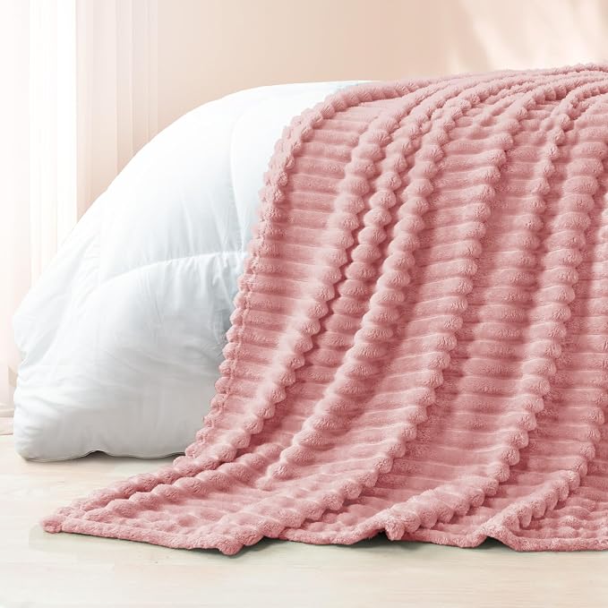 Exclusivo Mezcla Striped Queen Size Fleece Blanket - Image 6