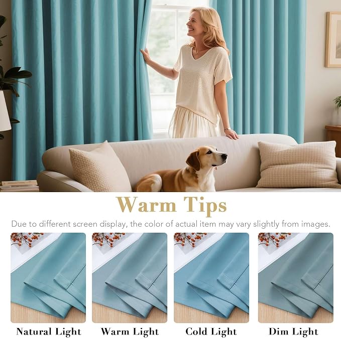 H.VERSAILTEX Blackout Curtains for Bedroom Living Room Thermal Insulated Drapes - Image 5