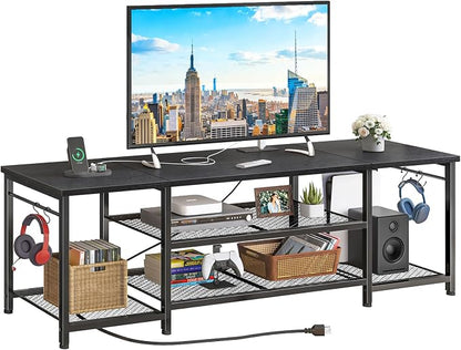 YGEOMER TV Stand for Up to 75 Inch TVs, Entertainment Center by YGEOMER