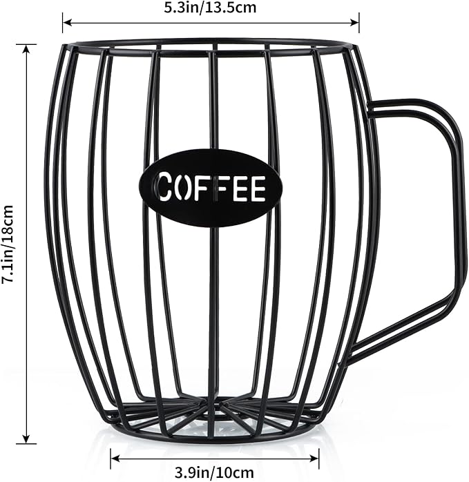 MOLIGOU Coffee Pod Holder, Coffee Capsule Basket, K Cup Storage Container for Coffee Bar