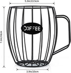 MOLIGOU Coffee Pod Holder, Coffee Capsule Basket, K Cup Storage Container for Coffee Bar