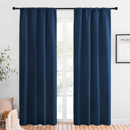 NICETOWN Blackout Curtains for Living Curtains, Moroccan Blue, 2 Panels by NICETOWN