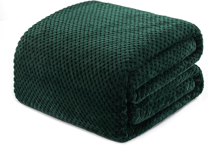 Exclusivo Mezcla Soft Waffle Fleece Bed Blanket Twin XL Size, Cozy Fluffy Design by ExclusivoMezcla