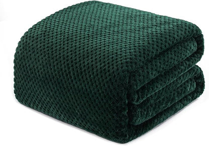 Exclusivo Mezcla Soft Waffle Fleece Bed Blanket Twin XL Size, Cozy Fluffy Design by ExclusivoMezcla