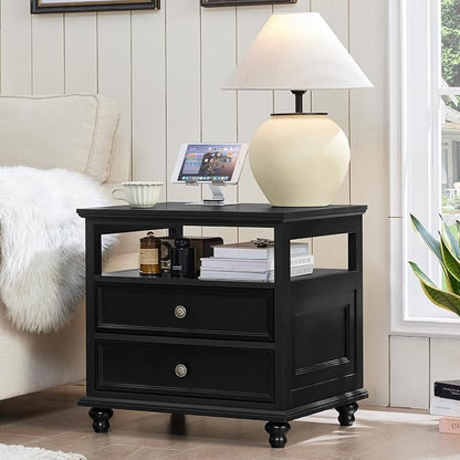 Joaxswe Farmhouse Nightstand Set of 2 - Image 7