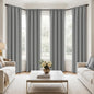 MIULEE 84 Inch Length Light Grey Blackout Bedroom Curtains Set of 4 | Thermal by MIULEE