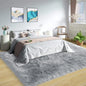 Latepis Grey Faux Fur 7'10"x9'10" Area Rug, Soft Plush Faux Fur Sheepskin Rugs by Latepis
