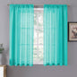 Tollpiz Short Sheer Curtains Living Room Linen Textured Curtain Sheers Light by Tollpiz