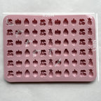 Mini Silicone Molds,120 Cups Chocolate Drops Mold,Fondant Cake Mold for Chocolate,Hard Candy,Biscuits,Cookie,Jelly,Sugarcraft,Homemade Treats and DIY Baking,2 Pack(66 Fruit & 54 Animal) Pink