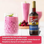 Jimoco® Syrup Pump Dispenser + Torani® Raspberry Syrup, 25.4 oz - Coffee Syrup Pump & Flavoring Bundle