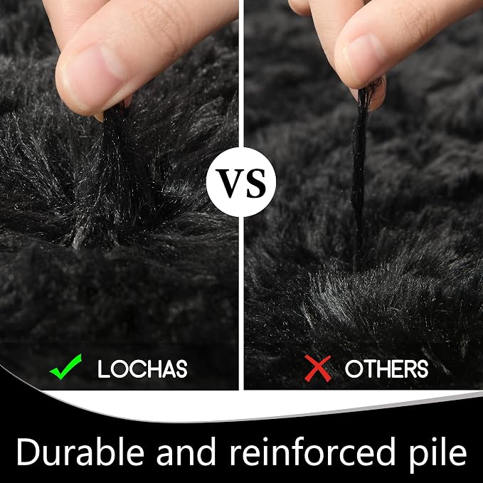 LOCHAS 4x6 Area Rugs Fluffy Living Room Carpets - Image 7