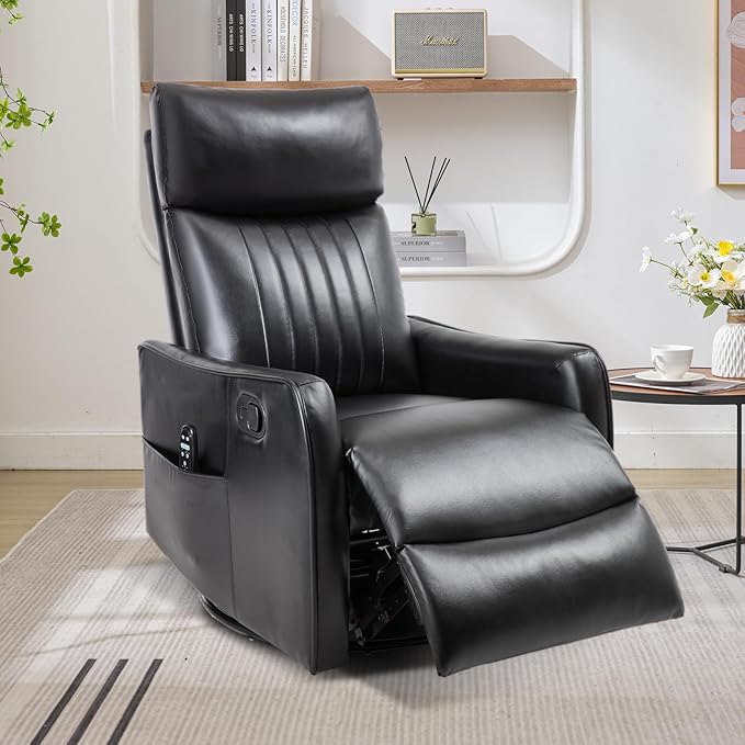 Trustyue Swivel Rocker Recliner Chair, 360° Swivel Recliner by Trustyue