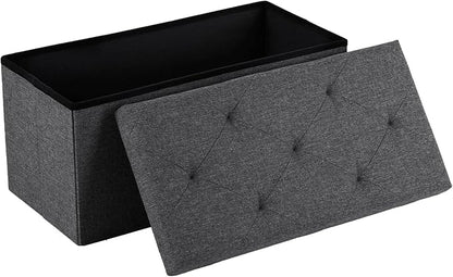 DUMOS 30 Inch Folding Storage Ottoman Bench, Large Hidden Storage Chest by DumosLifestyle