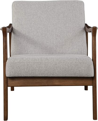 Alpine Furniture Zephyr Mid-Century Retro Accent Lounge Chair Wooden Arm - Image 4