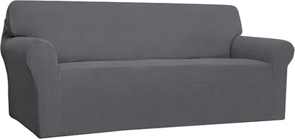 Easy-Going Stretch 4 Seater Oversized Sofa Couch Cover Gray | 1-Piece Extra by Easy-Going