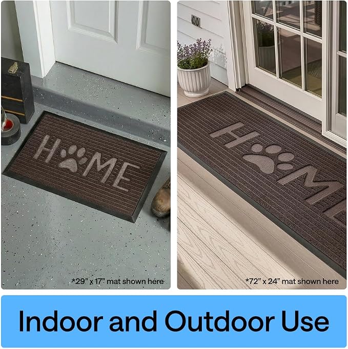GORILLA GRIP 100% Waterproof All-Season WeatherMAX Doormat US Designed Natural - Image 9