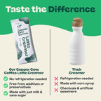 Copper Cow Coffee Sweetened Condensed Milk Coffee Creamer Singles (8 pack) | Vietnamese Inspired Coffee Creamer, All Natural Creamer Packets for Pour Overs & Lattes | No Refrigeration Needed