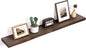 Floating Shelves for Wall Decor, Rustic Solid Elm Wood Live Edge Floating by FLYJOE