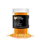 Orange BREW GLITTER Edible Glitter For Drinks, Cocktails, Beer, Garnish Glitter & Beverages | KOSHER & HALAL Certified | 100% Edible & Food Grade | Vegan, Gluten, Nut Free (25g, Orange)