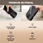 2-Piece Coffee Tamping Set with Silicone Tamper Mat & Tamper Holder | Storage Distributor/Tamper/Puck Screen | Essential Barista Espresso Accessories for Coffee Bar