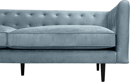 Armen Living Annabelle 80" Modern Bluestone Velvet Sofa - Image 6
