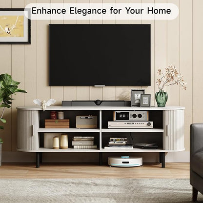 ONBRILL 63" TV Stand with Power Outlet - Image 3