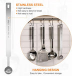 HARFINGTON Single Measuring Spoon 1/4tsp (1.25ml) Teaspoon/Tablespoon 430 Stainless Steel Single Tiny Square Bowl Measuring Spoon Long Handle Measure Scoop