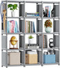 Mavivegue Book Shelf, 12 Cube Storage Organizer, DIY Bookcase, Metal Cube by Mavivegue