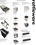 Rattleware Round Knock Box with Splash Guard - Heavy Duty Stainless Steel Construction - Ideal for Espresso Grounds Disposal - Perfect for High-Volume Espresso Bars