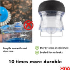 Soap Dispensing Palm Brush, Dish Brush Set with Silicone Drip Tray and One Refill, Kitchen Dish Scrub Brush for Cleaning Pots, Pans, Sinks