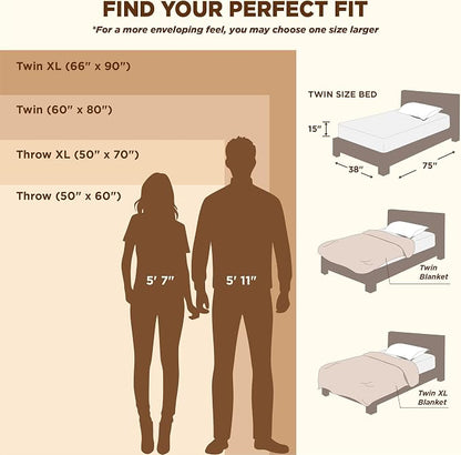 Bedsure Soft Twin XL Blanket for Bed Dorm Blue Fog 66"x90" | Birthday Gifts for - Image 9