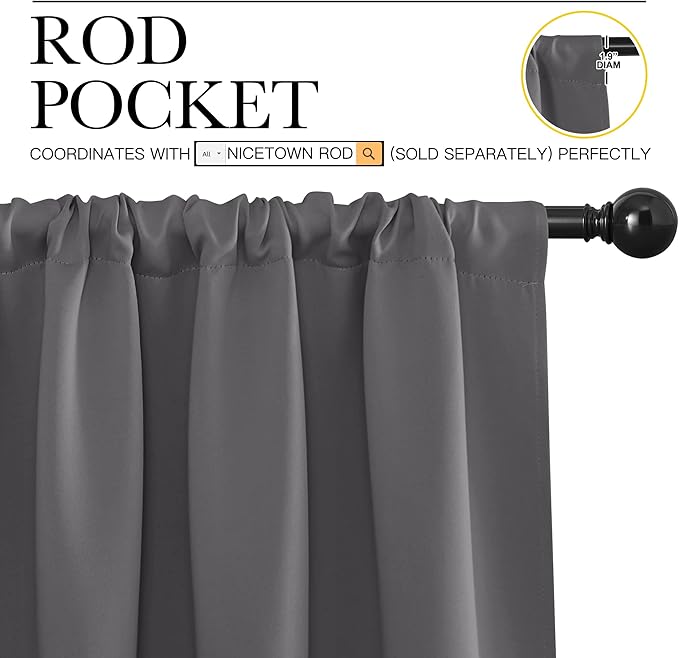 NICETOWN Blackout Curtains Panels - Image 3