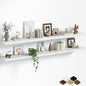 Fun Memories Floating Shelves for Wall, 72 Inch Long Set of 2 Rustic Wood Wall by FunMemories