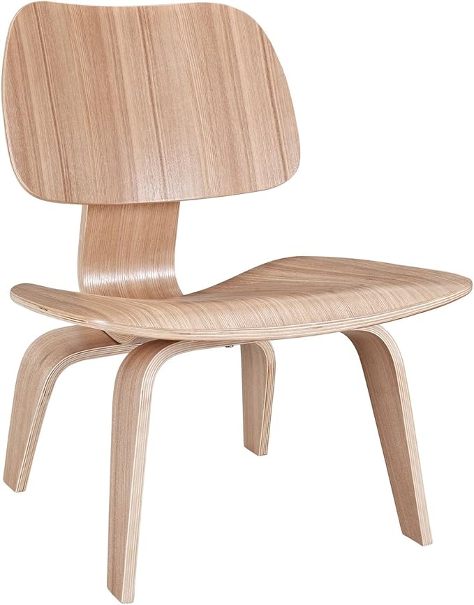 Modway EEI-510-NAT Fathom Mid-Century Modern Molded Plywood Lounge Accent Chair - Image 4