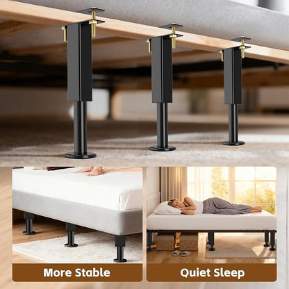 Bed Support Legs, 7.3-12 in Heavy Duty Metal Furniture Feet - Image 4