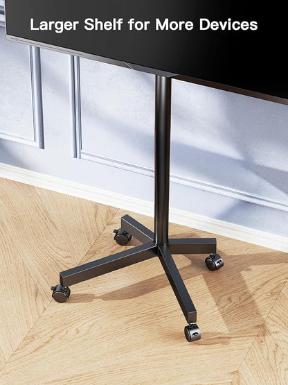 PERLESMITH Rolling TV Stand for 23–62 Inch TVs, Outdoor Mobile TV Cart Holds up - Image 6