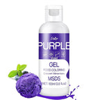 Gel Food Coloring - 4.5oz Vivid Food Coloring Gel for Baking, Cake Decorating, Cookie, Fondant, Macaron - Tasteless Concentrated Edible Food Color Dye for Icing, Slime, Drinks, DIY Crafts (Purple)