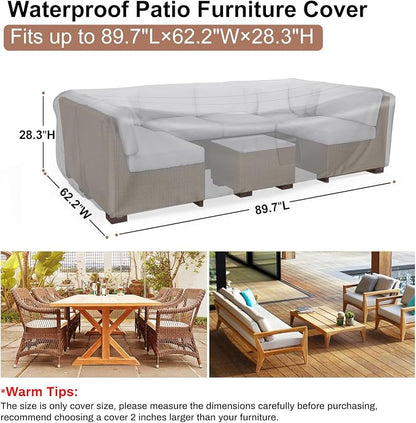 Heavy Duty Patio Furniture Covers Waterproof, Mrrihand Patio Furniture Outdoor - Image 2