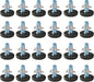 24 PCS M6 Thread Adjustable Furniture Levelers Screw in Threaded, Steel Screw by WAFJAMF